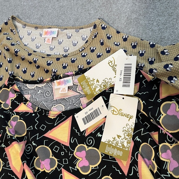 Disney Lularoe Irma Top Bundle Lot Womens XS Tunic Stretch Casual Lounge - Picture 4 of 7